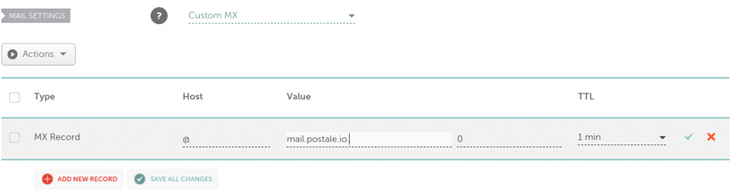 Setting the MX record on Namecheap