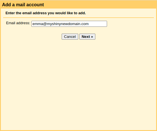 Gmail - add a mail account step 1.